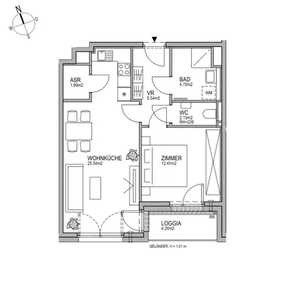 2-Zimmer-Wohnung kaufen in Wien – 52,23 m², € 329.000 – Bild 7 von 8