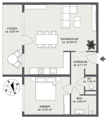 2-Zimmer-Wohnung mieten in Wien – 59,04 m², € 999 – Bild 13 von 13