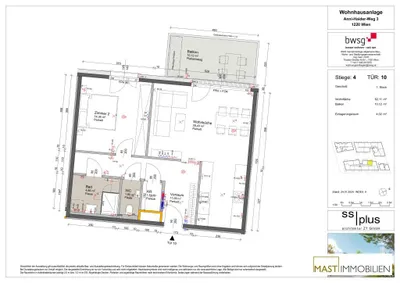 2-Zimmer-Wohnung kaufen in Wien – 62,11 m², € 309.000 – Bild 9 von 9