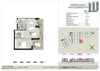 2-Zimmer-Wohnung mieten in Baden – 48 m², € 900 – Bild 24 von 24