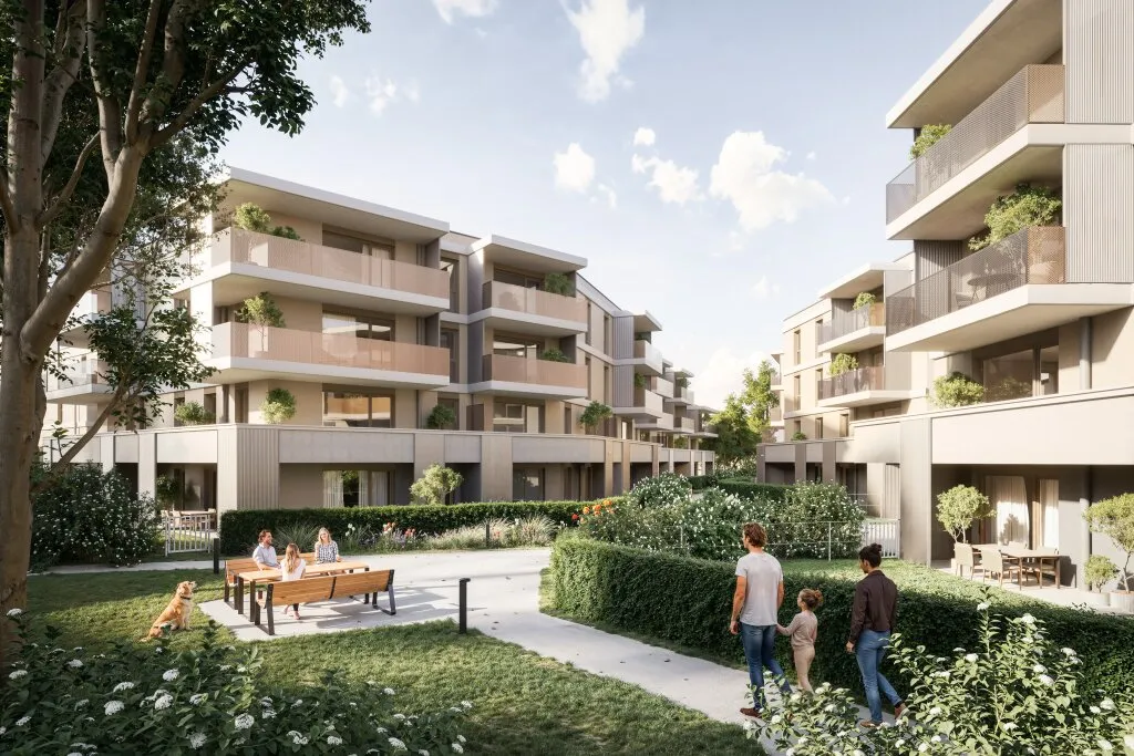 FLORIANI - Quartier am Tullnerfeld - Großzügige 3 Zimmer Gartenwohnung mit vielen Extras - West Ausrichtung - Bahnhof in der Nähe - Provisionsfrei - Ansicht 2