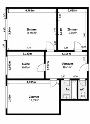 3-Zimmer-Wohnung kaufen in Wien – 60,5 m², € 369.000 – Bild 9 von 9