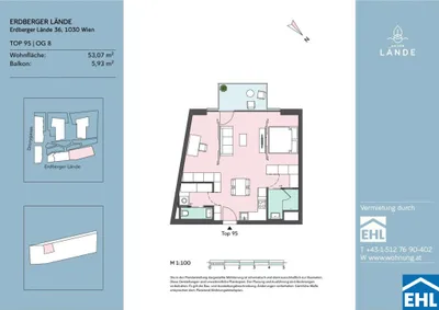 3-Zimmer-Wohnung mieten in Wien – 53,07 m², € 1.330 – Bild 15 von 15