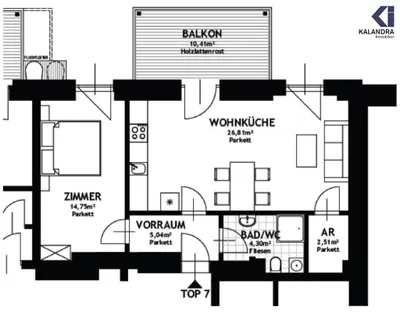 2-Zimmer-Wohnung kaufen in Wien – 53,45 m², € 320.000 – Bild 5 von 15