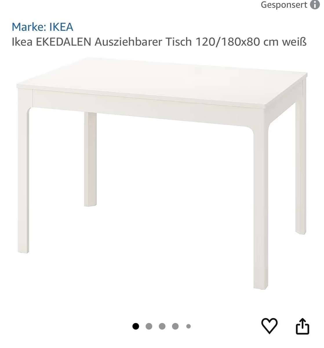 Ikea Ekedalen Tisch + 5 Stühle Henriksdal, € 120,- (7083 Purbach 