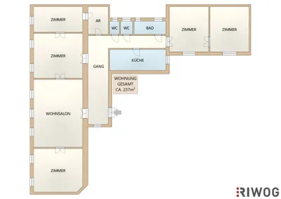 6-Zimmer-Gewerbeimmobilie mieten in Wien – 237 m², € 2.676 – Bild 17 von 17