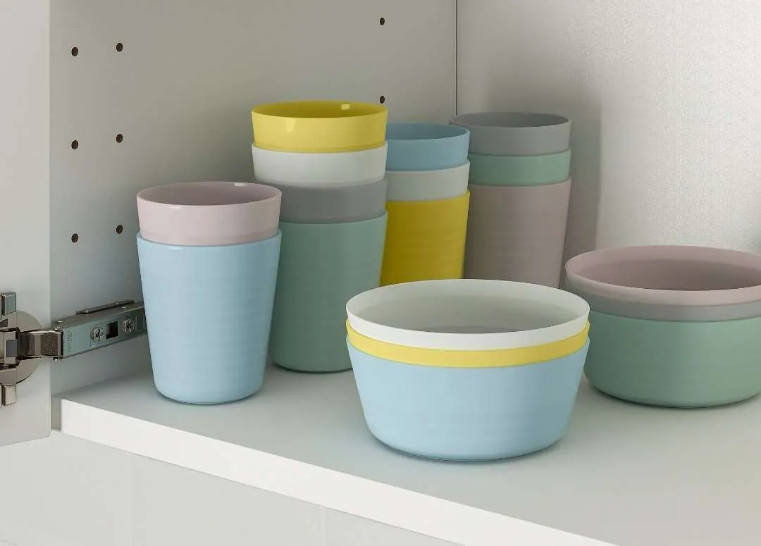IKEA Kalas Plastikgeschirr (Teller, Schüssel, Becher), € 5,- (1140 Wien)