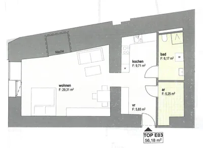 1-Zimmer-Wohnung kaufen in Schwaz – 56,18 m², € 294.000