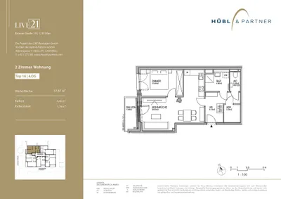 2-Zimmer-Wohnung kaufen in Wien – 57,87 m², € 365.000 – Bild 8 von 8
