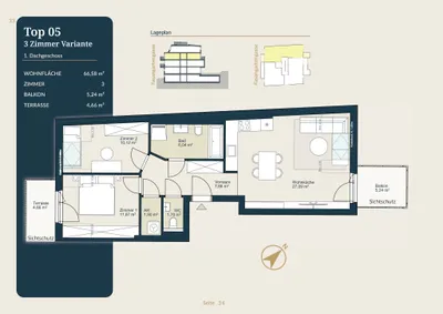 3-Zimmer-Wohnung kaufen in Wien – 66,33 m², € 595.500 – Bild 4 von 4