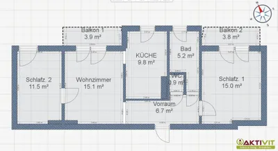 3-Zimmer-Wohnung kaufen in Voitsberg – 69 m², € 148.500 – Bild 11 von 11