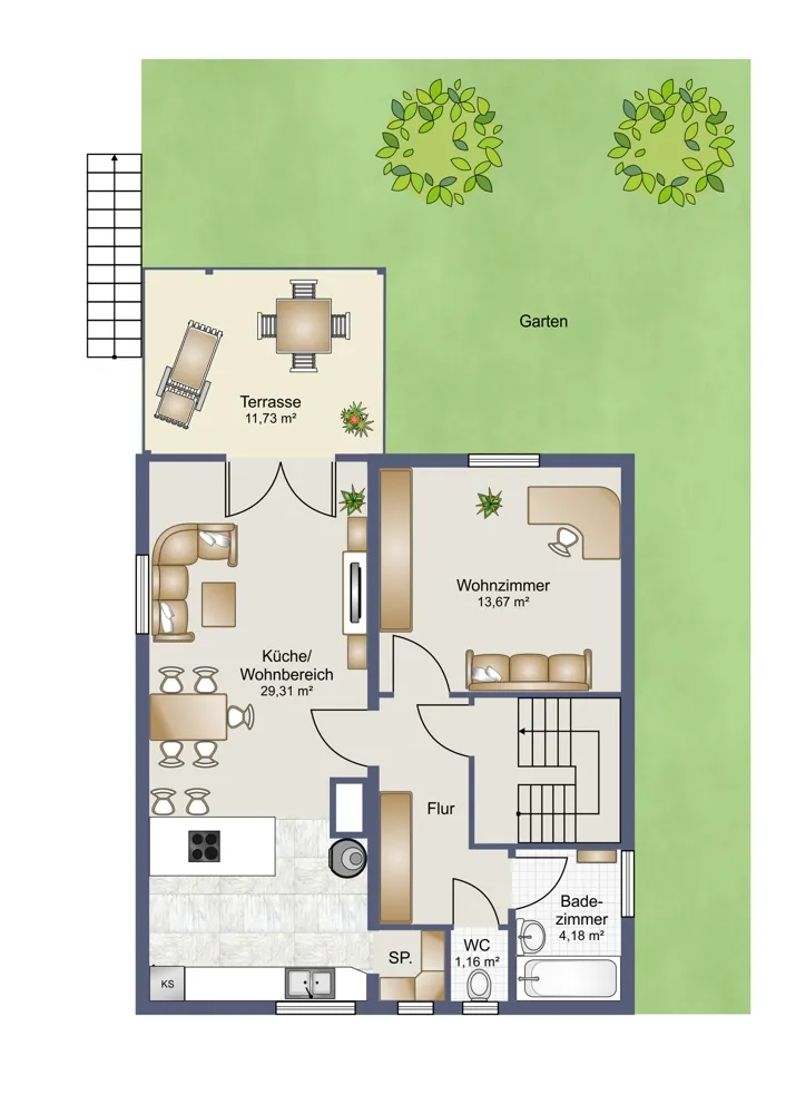 Einfamilienhaus in naturnaher Toplage - Ansicht 2