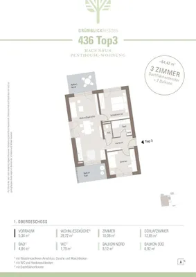 3-Zimmer-Wohnung kaufen in Graz – 64,42 m², € 293.111 – Bild 10 von 10