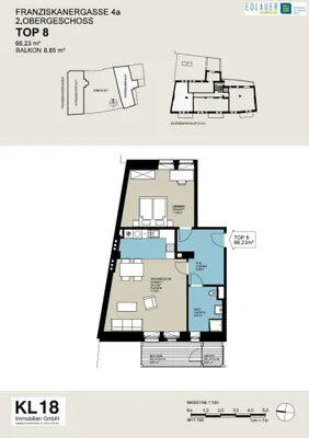 2-Zimmer-Wohnung mieten in Sankt Pölten – 66,23 m², € 999 – Bild 9 von 11