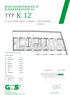 4-Zimmer-Wohnung mieten in Graz – 96,21 m², € 1.831 – Bild 19 von 19