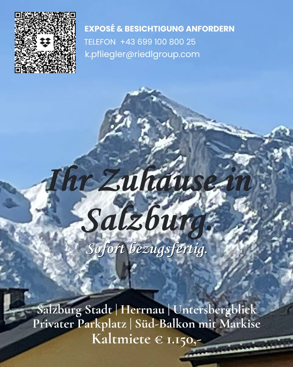 Furnished Premium Studio with Balcony & Mountain Views - Möbliertes Premium Studio mit Balkon und Bergblick, Salzburg