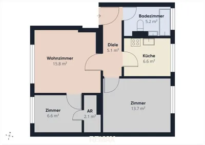 3-Zimmer-Wohnung kaufen in Linz Land – 55,33 m², € 159.000 – Bild 12 von 12