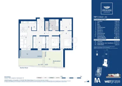 4-Zimmer-Wohnung kaufen in Krems Land – 92,98 m², € 398.000 – Bild 9 von 9