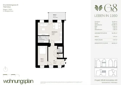 2-Zimmer-Wohnung kaufen in Wien – 56,78 m², € 454.000 – Bild 36 von 36