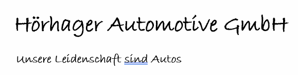 Hörhager Automotive GmbH Hörhager Automotive GmbH